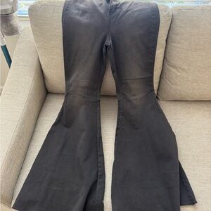 Free People Charcoal Flare Pants